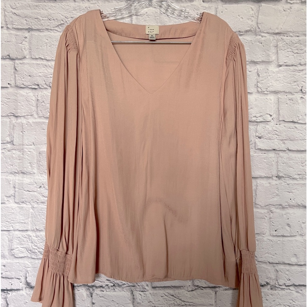 a new day extra large blush color blouse
